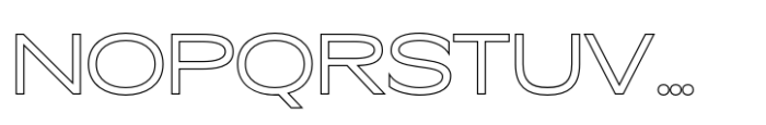 Cenios Outline Font UPPERCASE