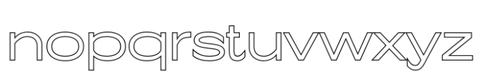 Cenios Outline Font LOWERCASE