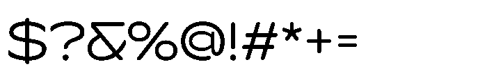 Cenios Rounded Regular Font OTHER CHARS