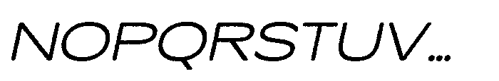 Cenios Rounded Rough Italic Font UPPERCASE