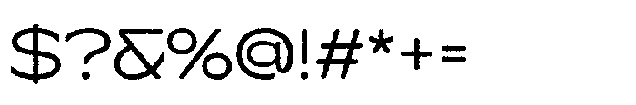Cenios Rounded Rough Regular Font OTHER CHARS