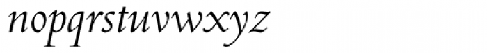 Centaur MT Italic Font LOWERCASE