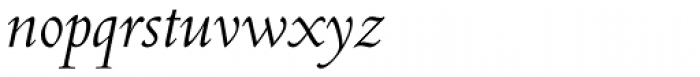 Centaur MT Std Italic Font LOWERCASE