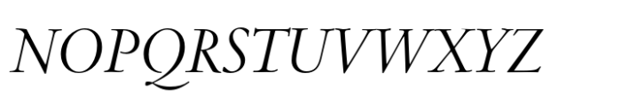 Centaur Now Display Italic Font UPPERCASE