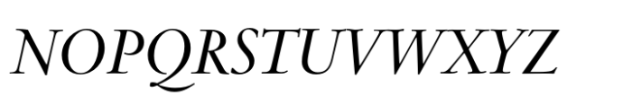 Centaur Now Display Medium Italic Font UPPERCASE