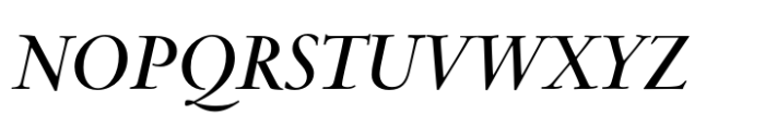 Centaur Now Display Semibold Italic Font UPPERCASE