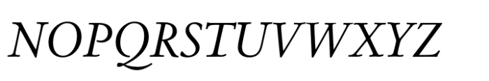 Centaur Now Text Italic Font UPPERCASE