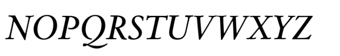 Centaur Now Text Medium Italic Font UPPERCASE