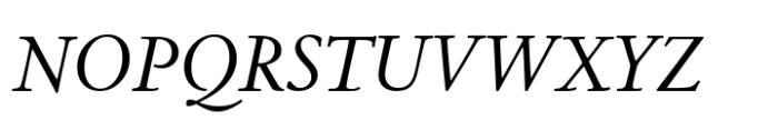 Centaur Now Variable Italic Font UPPERCASE