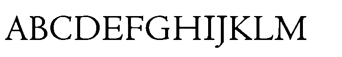 Centaur Now Variable Regular Font UPPERCASE
