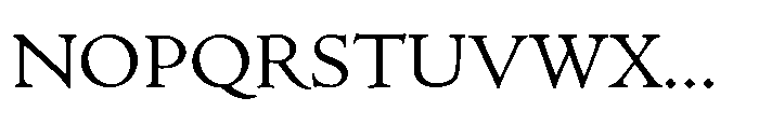 Centaur Now Variable Regular Font UPPERCASE