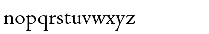 Centaur Now Variable Upright Font LOWERCASE