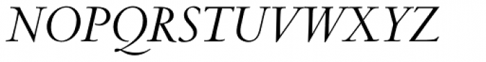 Centaur Pro Italic Font UPPERCASE