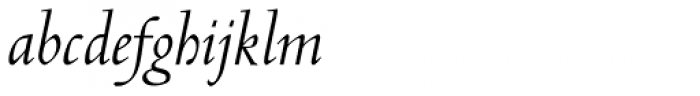 Centaur Std Italic Font LOWERCASE