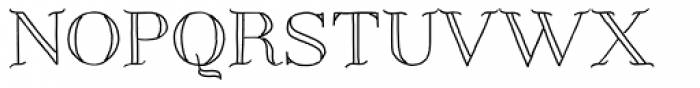 Centaurea Outline Font UPPERCASE
