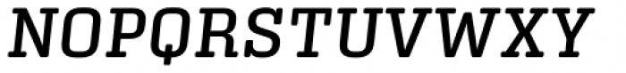 Center Slab Medium Italic Font UPPERCASE