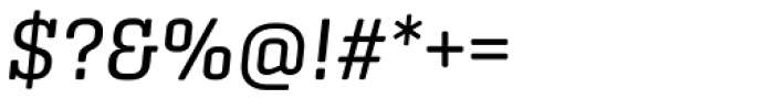 Center Slab Regular Italic Font OTHER CHARS
