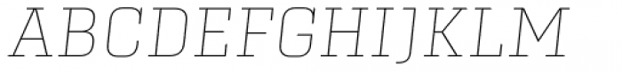 Center Slab Thin Italic Font UPPERCASE