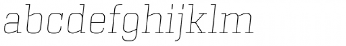Center Slab Thin Italic Font LOWERCASE