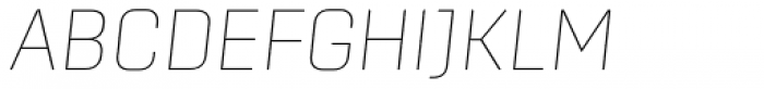 Center Thin Italic Font UPPERCASE