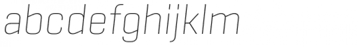 Center Thin Italic Font LOWERCASE