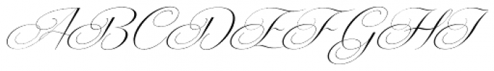 Centeria Script Thin Slanted Font UPPERCASE