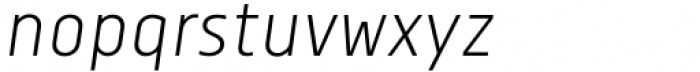 Centima Pro  Sans Light Italic Font LOWERCASE