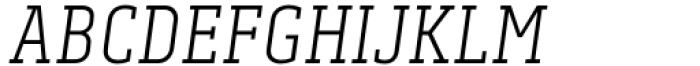 Centima Pro  Serif Light Italic Font UPPERCASE