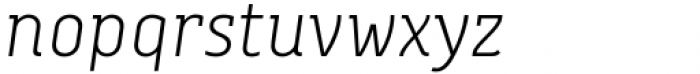 Centima Pro  Serif Light Italic Font LOWERCASE