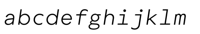 Centra Mono Light Italic FONT