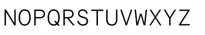 Centra Mono Light Font UPPERCASE