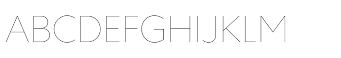 Centra No. 1 Hairline Font UPPERCASE
