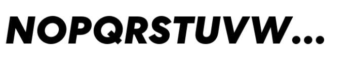 Centra No. 2 Extra Bold Italic Font UPPERCASE