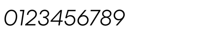 Centra No. 2 Light Italic Font OTHER CHARS
