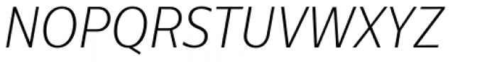 Centrale Sans Cond Pro XLight Italic Font UPPERCASE