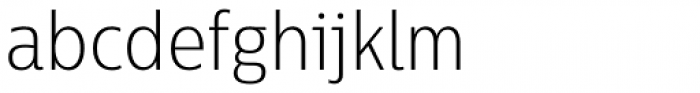 Centrale Sans Cond Pro XLight Font LOWERCASE