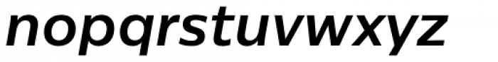 Centrale Sans Pro Bold Italic Font LOWERCASE