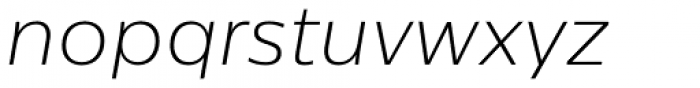 Centrale Sans Pro XLight Italic Font LOWERCASE