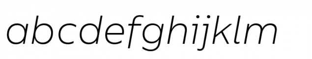Centrale Sans XLight Italic Font LOWERCASE