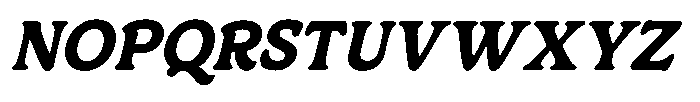 Centrio Return   Bold Italic Font UPPERCASE