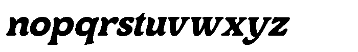 Centrio Return  Extra Bold Italic Font LOWERCASE