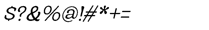 Centrio Return  Extra Light Italic Font OTHER CHARS