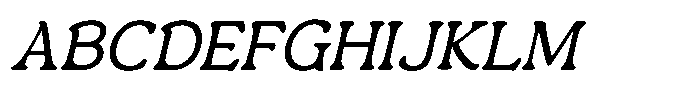 Centrio Return  Extra Light Italic Font UPPERCASE