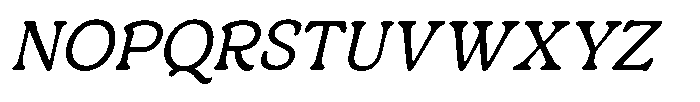 Centrio Return  Extra Light Italic Font UPPERCASE