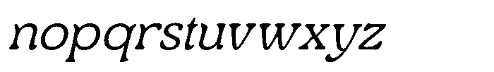 Centrio Return  Extra Light Italic Font LOWERCASE