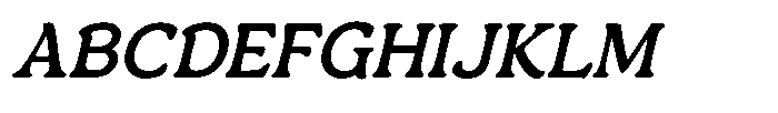 Centrio Return  Italic Font UPPERCASE