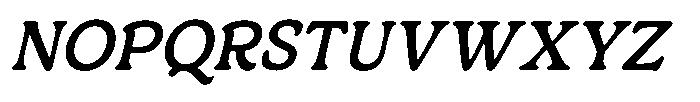 Centrio Return  Italic Font UPPERCASE