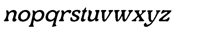 Centrio Return  Italic Font LOWERCASE