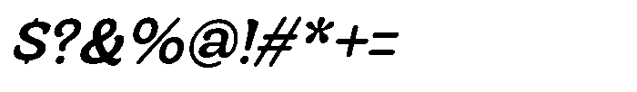 Centrio Return  Medium Italic Font OTHER CHARS