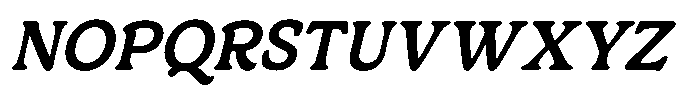Centrio Return  Medium Italic Font UPPERCASE